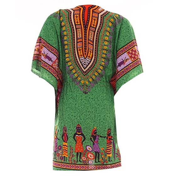 Made in India Bohemian Caftan Beach Cover Up Dress - Picture 2 of 3